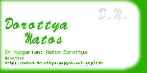 dorottya matos business card